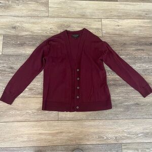 Banana Republic Burgundy Forever Cardigan Sweater